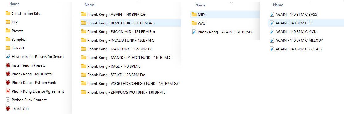 Python Funk - Sample Pack โ Phonk Kong